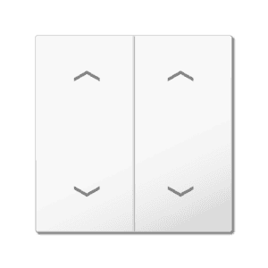 MDT Wippe für KNX Taster Light 55 Basic 2-fach, Reinweiß glänzend, Jalousie MDT TAL-55BW2A02.02