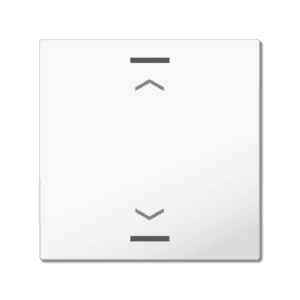 MDT Wippe für KNX Taster Light 55 1-fach, Reinweiß glänzend, Jalousie MDT TAL-55W1A02.02