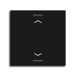 MDT Wippe für KNX Taster Light 55 1-fach, Schwarz matt, Jalousie MDT TAL-55W1A06.02