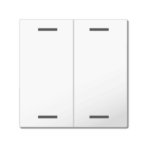 MDT Wippe für KNX Taster Light 55 2-fach, Reinweiß glänzend, Neutral MDT TAL-55W2002.02