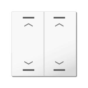 MDT Wippe für KNX Taster Light 55 2-fach, Reinweiß glänzend, Jalousie MDT TAL-55W2A02.02