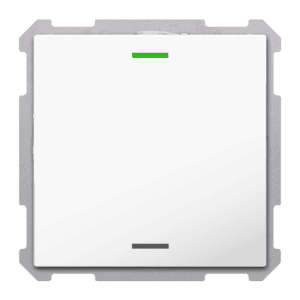 KNX Taster Light 63 1-fach, RGBW, Studioweiß glänzend, Neutral, Secure MDT TAL-6301004.02S