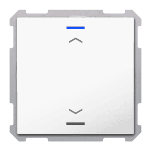 KNX Taster Light 63 1-fach, RGBW, Studioweiß glänzend, Jalousie, Secure MDT TAL-6301A04.02S