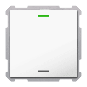 KNX Taster Light 63 1-fach, RGBW,TS, Studioweiß glänzend, Neutral, Secure MDT TAL-63T1004.02S