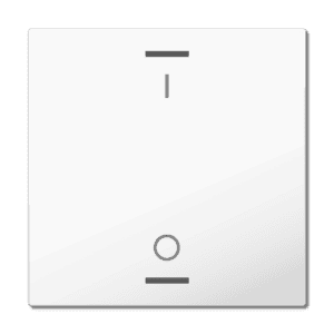 MDT Wippe für KNX Taster Light 63 1-fach, Studioweiß glänzend, Schalten MDT TAL-63W1B04.02