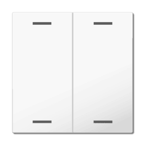 MDT Wippe für KNX Taster Light 63 2-fach, Studioweiß glänzend, Neutral MDT TAL-63W2004.02