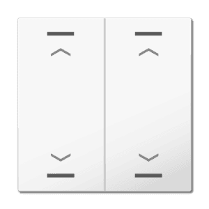 MDT Wippe für KNX Taster Light 63 2-fach, Studioweiß glänzend, Jalousie MDT TAL-63W2A04.02