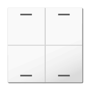 MDT Wippe für KNX Taster Light 63 4-fach, Studioweiß glänzend, Neutral MDT TAL-63W4004.02