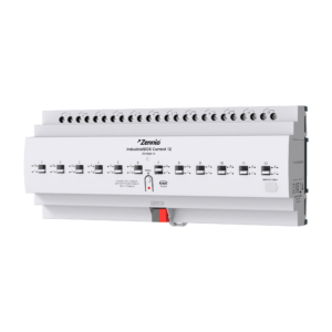 IndustrialBOX Current 12. Industrieaktor mit 12 Relais-Ausgängen (20 A - 200 µF), Strommessung und KNX Secure Zennio ZIOINBC12
