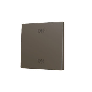 ZS55. Tasterabdeckung für Soft KNX Einfachtaster 55x55 mm. Obere&untere Betätigung - Mokka - Custom Design. Minimum: 100 Einheiten pro Design Zennio ZS55CSOFT12MC