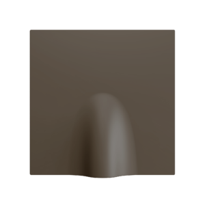 ZS70. Kabelauslass-Abdeckung 70x70 mm - Mokka Zennio ZS70CCOM
