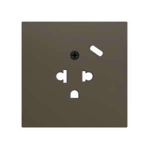 ZS70. Euro-Amerikanische Steckdosenabdeckung mit USB C 70X70 mm - Mokka Zennio ZS70CEUA1USM