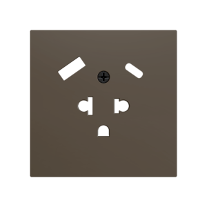 ZS70. Euro-Amerikanische Steckdosenabdeckung mit USB C und A 70X70 mm - Mokka Zennio ZS70CEUA2USM