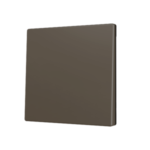 ZS70. Tasterabdeckung für Soft KNX Einfachtaster 70x70 mm. Druck nach unten - Mokka Zennio ZS70CSOFT11M