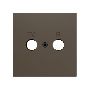 ZS70. Abdeckung für TV/R Einsatz 70x70 mm - Mokka Zennio ZS70CTVRM