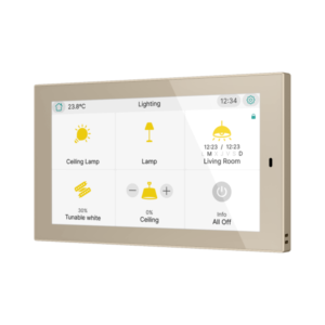 CX50. KNX kapazitives Touchpanel mit 5" - Champagne Zennio ZVICX50C