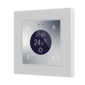 Flat 55 Display v2. Kapazitiver Taster mit Display – 360° Personalisierung (Rahmen nicht enthalten) Zennio ZVIF55DV2C360