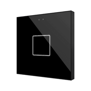 Flat RGB 1. Kapazitiver Taster - 1 Taste - Schwarz Zennio ZVIFR1A