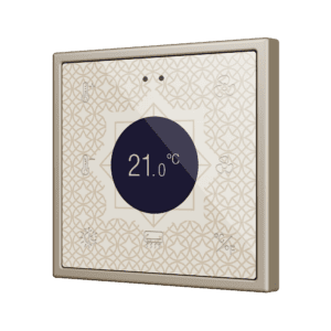 Flat RGB 70 Display. Kapazitiver Taster mit Display – 360° Personalisierung (Rahmen nicht enthalten) Zennio ZVIFR70DC360