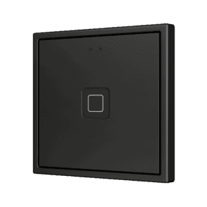 Tecla RGB 70 X1. Kapazitiver Taster 70x70 - 1 Taste - Schwarz (Rahmen nicht enthalten) Zennio ZVITR70X1A