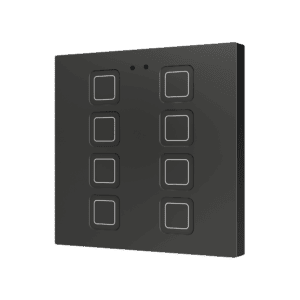 Tecla RGB 8. Kapazitiver Taster - 8 Taste - Schwarz Zennio ZVITR8A
