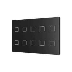 Tecla RGB XL 10. Kapazitiver Taster - 10 Tasten - Schwarz Zennio ZVITRXL10A