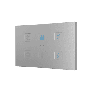 Tecla RGB XL 6. Kapazitiver Taster - 6 Tasten - Custom Design Zennio ZVITRXL6