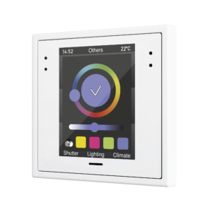 Z28. Kapazitives Touchpanel 2.8" Display für 70x70 Rahmen - Mokka (Rahmen nicht inkl.) Zennio ZVIZ28M