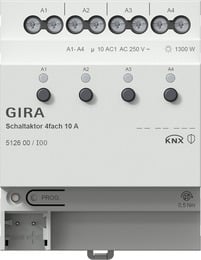 Schaltaktor 4f 10 A KNX REG Gira GIR-512600
