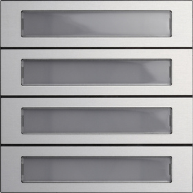 Ruftastenmodul 4f System 106 Aluminium(elox.) Gira GIR-5534916