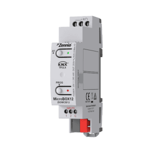 MicroBOX 12. KNX Aktor mit KNX Secure - 1 Ausgänge 16 A - 2 A/D Eingänge Zennio ZIOMCB12