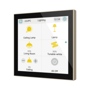 CX40. KNX kapazitives Touchpanel mit 4" - Champagne Zennio ZVICX40C