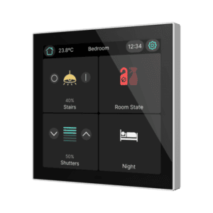 CX40. KNX kapazitives Touchpanel mit 4" - Silber Zennio ZVICX40S