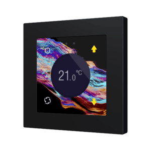 Flat RGB 55 Display. Kapazitiver Taster mit Display – 360° Personalisierung (Rahmen nicht enthalten) Zennio ZVIFR55DC360