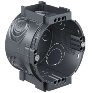 Unterputz Gerätedose UP1, 4x3 Schraubdome, Geräteschrauben Kaiser 1056-05