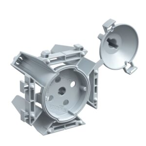 Kaiser Betonbau Aufstockelement 48,5 mm Werksfertigung, obenliegende Einbauten Befestigung Haftmagnet Ø 40 mm 1261-02
