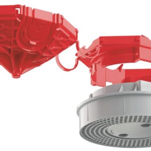 Kaiser Betonbau, B1 Universal-Deckenauslass 45°, 2-teilig, Auslassöffnung Ø 45 mm 1249-13