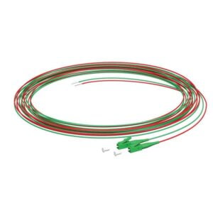 Kaiser Pigtail LC/APC, SX, G.657.A2, 1,5 m, 2 Stk., (rot, grün) 4262001