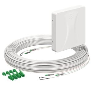 Kaiser Teilnehmeranschluss Gf-TA E3S Connect® Aufputz, 2xF, LC/APC DX, L=30m, Gf-GV 4252048