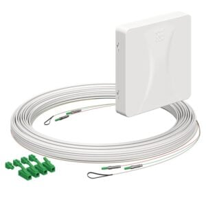 Kaiser Teilnehmeranschluss Gf-TA E3S Connect® Aufputz, 2xF, LC/APC DX, L=15m, Gf-GV 4252045