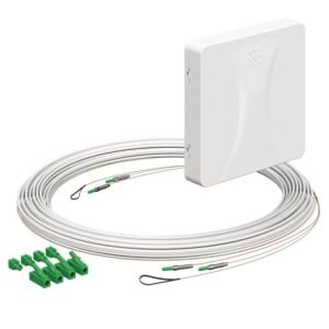 Kaiser Teilnehmeranschluss Gf-TA E3S Connect® Aufputz, 2xF, LC/APC DX, L=10m, Gf-GV 4252044