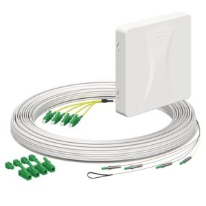 Kaiser Teilnehmeranschluss Gf-TA E3S Connect® Aufputz, 4xF, LC/APC DX, L=20m, HÜP 4252041