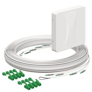 Kaiser Teilnehmeranschluss Gf-TA E3S Connect® Aufputz, 4xF, LC/APC DX, L=30m, Gf-GV 4252053