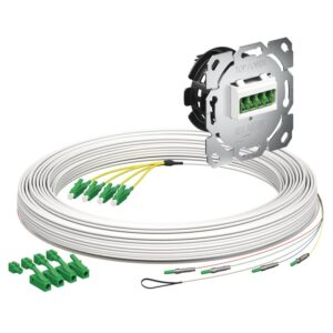 Kaiser Teilnehmeranschluss Gf-TA E3S Connect® Unterputz, 4xF, LC/APC DX, L=25m, HÜP 4250027