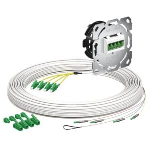 Kaiser Teilnehmeranschluss Gf-TA E3S Connect® Unterputz, 4xF, LC/APC DX, L=20m, HÜP 4250026
