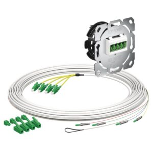 Kaiser Teilnehmeranschluss Gf-TA E3S Connect® Unterputz, 4xF, LC/APC DX, L=10m, HÜP 4250024