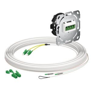 Kaiser Teilnehmeranschluss Gf-TA E3S Connect® Unterputz, 2xF, LC/APC DX, L=15m, HÜP 4250020