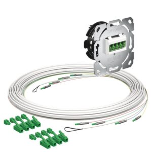 Kaiser Teilnehmeranschluss Gf-TA E3S Connect® Unterputz, 4xF, LC/APC DX, L=10m, Gf-GV 4250034