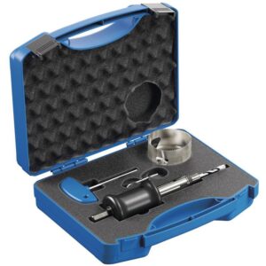 Kaiser Werkzeug Schnellauswerfer Set mit PROFI Fräskrone Ø 68mm, Zubehör im Kunststoffkoffer 1083-80
