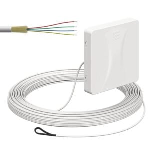 Kaiser Teilnehmeranschluss Gf-TA AP, 4xF, LC/APC DX, L=20m, Zul. innen 4252022